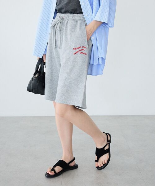 CRAFT STANDARD BOUTIQUE(クラフトスタンダードブティック)の「裏毛ハーフパンツ(その他パンツ・レディース・アイボリー/杢グレー・FREE)」の14枚目の写真