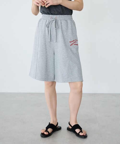 CRAFT STANDARD BOUTIQUE(クラフトスタンダードブティック)の「裏毛ハーフパンツ(その他パンツ・レディース・アイボリー/杢グレー・FREE)」の15枚目の写真