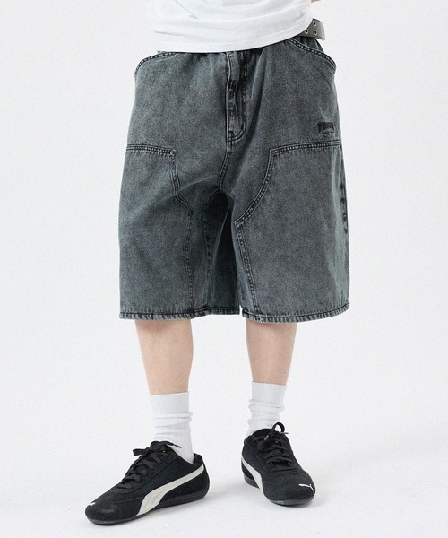 THRASHER(スラッシャー)の「THRASHER/ピグメントウォッシュ ダブルニーデニムショーツ(デニムパンツ・メンズ・ピンク/ブラック/ベージュ/ブルー・M/L/LL)」の3枚目の写真