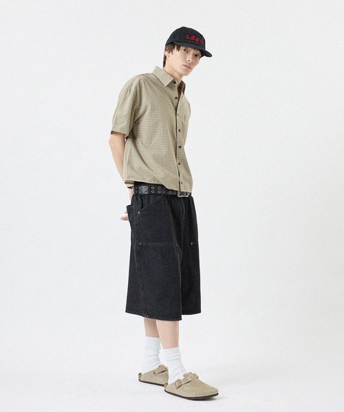 THRASHER(スラッシャー)の「THRASHER/ピグメントウォッシュ ダブルニーデニムショーツ(デニムパンツ・メンズ・ピンク/ブラック/ベージュ/ブルー・M/L/LL)」の9枚目の写真