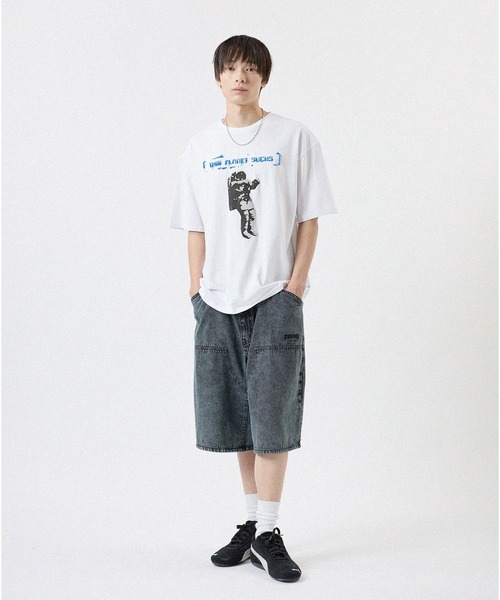 THRASHER(スラッシャー)の「THRASHER/ピグメントウォッシュ ダブルニーデニムショーツ(デニムパンツ・メンズ・ピンク/ブラック/ベージュ/ブルー・M/L/LL)」の20枚目の写真