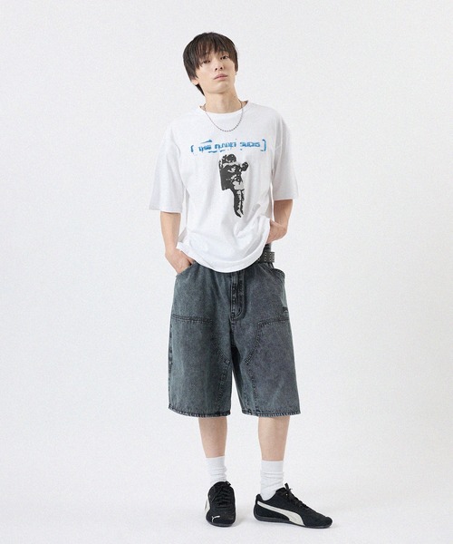 THRASHER(スラッシャー)の「THRASHER/ピグメントウォッシュ ダブルニーデニムショーツ(デニムパンツ・メンズ・ピンク/ブラック/ベージュ/ブルー・M/L/LL)」の22枚目の写真