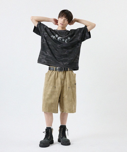 THRASHER(スラッシャー)の「THRASHER/ピグメントウォッシュ ダブルニーデニムショーツ(デニムパンツ・メンズ・ピンク/ブラック/ベージュ/ブルー・M/L/LL)」の14枚目の写真
