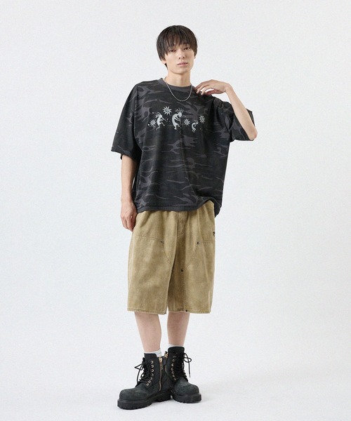 THRASHER(スラッシャー)の「THRASHER/ピグメントウォッシュ ダブルニーデニムショーツ(デニムパンツ・メンズ・ピンク/ブラック/ベージュ/ブルー・M/L/LL)」の16枚目の写真