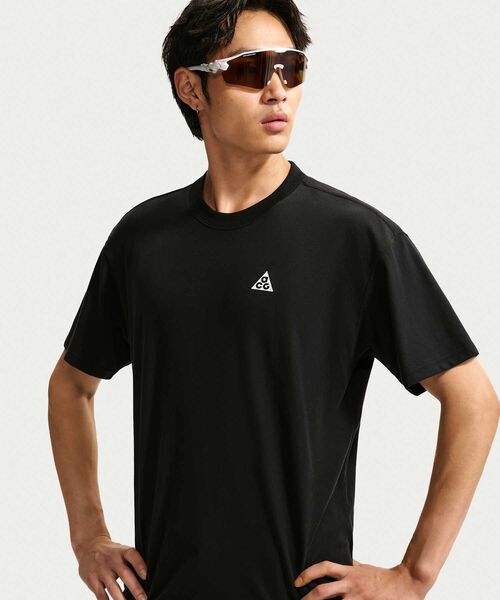 ACG(エィシージー)の「ナイキ ACG メンズ Dri-FIT Tシャツ / Nike ACG Men's Dri-FIT T-Shirt IH1307-010 Black(Tシャツ/カットソー・メンズ・ブラック・2XL/XL/S/M/L)」の5枚目の写真
