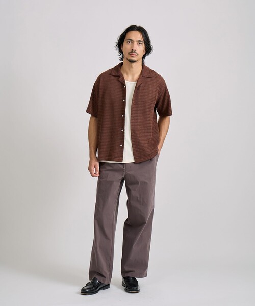 Saturdays NYC(サタデーズ ニューヨークシティ )の「George Wide Two Tuck Pant(その他パンツ・メンズ・ブラック/ダークブラウン・M/L/S)」の18枚目の写真