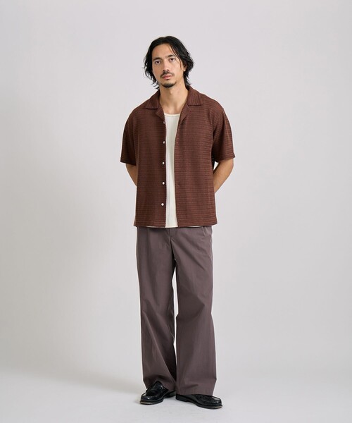 Saturdays NYC(サタデーズ ニューヨークシティ )の「George Wide Two Tuck Pant(その他パンツ・メンズ・ブラック/ダークブラウン・M/L/S)」の19枚目の写真