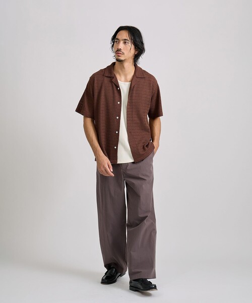 Saturdays NYC(サタデーズ ニューヨークシティ )の「George Wide Two Tuck Pant(その他パンツ・メンズ・ブラック/ダークブラウン・M/L/S)」の20枚目の写真