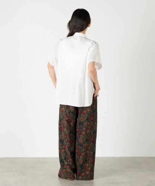 MELROSE claire(メルローズ クレール)の「【コットンフリルドルマンブラウス】(シャツ/ブラウス・レディース・オフホワイト/オレンジ/ブルーグリーン/ブラック・FREE)」の12枚目の写真