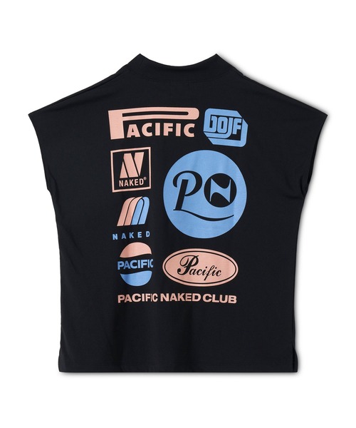 Pacific GOLF CLUB(パシフィックゴルフクラブ)の「NAKED GOLF × PGC MOCK S/S(Tシャツ/カットソー・メンズ・ホワイト/ブラック・FREE)」の1枚目の写真