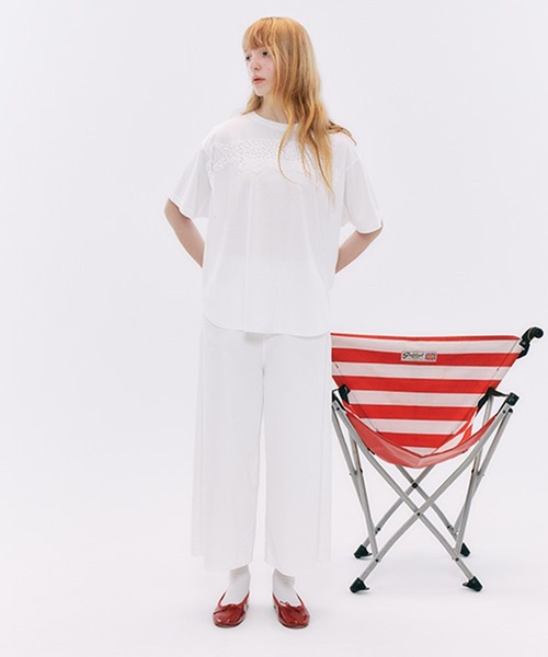 studio CLIP(スタディオクリップ)の「【tsumori chisato by studio clip】レオパードモチーフTシャツ(Tシャツ/カットソー・レディース・ピンク/オフホワイト/ブラック・FREE)」の6枚目の写真