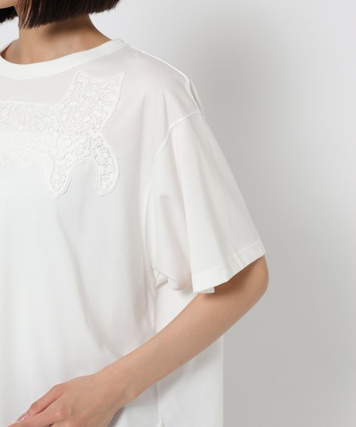 studio CLIP(スタディオクリップ)の「【tsumori chisato by studio clip】レオパードモチーフTシャツ(Tシャツ/カットソー・レディース・ピンク/オフホワイト/ブラック・FREE)」の16枚目の写真