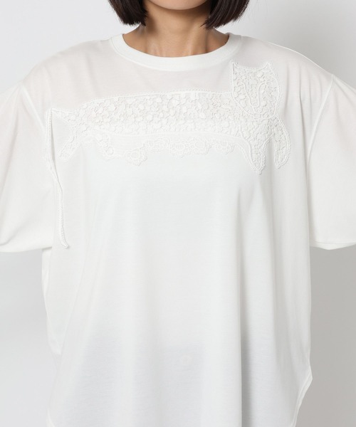 studio CLIP(スタディオクリップ)の「【tsumori chisato by studio clip】レオパードモチーフTシャツ(Tシャツ/カットソー・レディース・ピンク/オフホワイト/ブラック・FREE)」の18枚目の写真