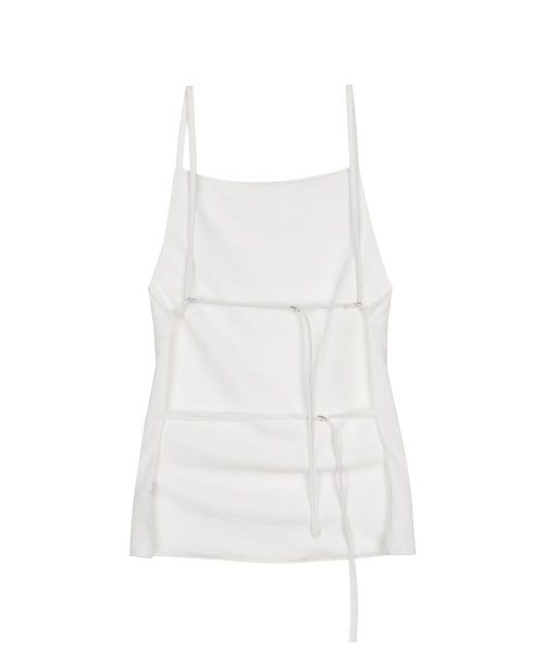 NICK&NICOLE（ニックアンドニコール）の「BACK OPEN SLEEVELESS TOP_IVORY（Tシャツ/カットソー・レディース・その他・FREE）」の2枚目の写真