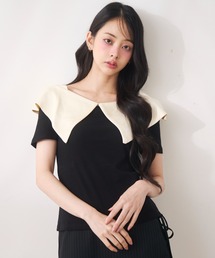 conte＞オフショルダー Tシャツ（Tシャツ/カットソー）｜conte（コンテ