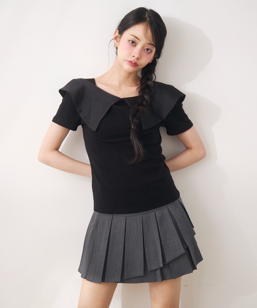 Noelie(ノエリー)の「ビックカラートップス(Tシャツ/カットソー・レディース・ベージュ/ホワイト/ブラック・FREE)」の11枚目の写真