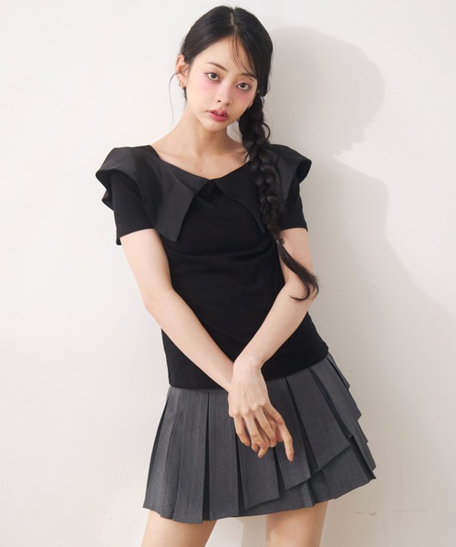 Noelie(ノエリー)の「ビックカラートップス(Tシャツ/カットソー・レディース・ベージュ/ホワイト/ブラック・FREE)」の15枚目の写真