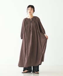collex | インド綿2WAYギャサーコットンワンピース(ワンピース)