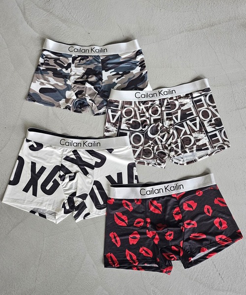 WESTBOY(ウエストボーイ)の「Y2K ユニセックス 総柄プリント ワイドロゴウエストバンド ボクサーパンツ WO26W3UW21(ボクサーパンツ・メンズ・ブルー系その他/グレー/ブルー/ブラック/レッド/ホワイト・L/XL)」の7枚目の写真