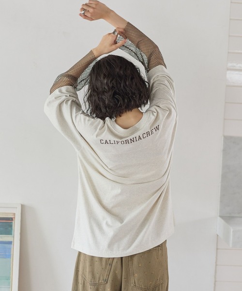 niko and...(ニコアンド)の「アソートレイヤープリントTシャツ(Tシャツ/カットソー・レディース・グリーン/チャコール/ナチュラル・FREE)」の10枚目の写真