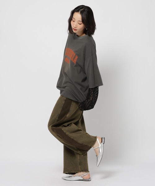 niko and...(ニコアンド)の「アソートレイヤープリントTシャツ(Tシャツ/カットソー・レディース・グリーン/チャコール/ナチュラル・FREE)」の16枚目の写真