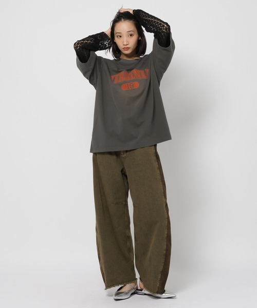 niko and...(ニコアンド)の「アソートレイヤープリントTシャツ(Tシャツ/カットソー・レディース・グリーン/チャコール/ナチュラル・FREE)」の17枚目の写真
