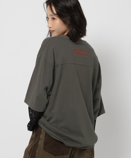 niko and...(ニコアンド)の「アソートレイヤープリントTシャツ(Tシャツ/カットソー・レディース・グリーン/チャコール/ナチュラル・FREE)」の19枚目の写真