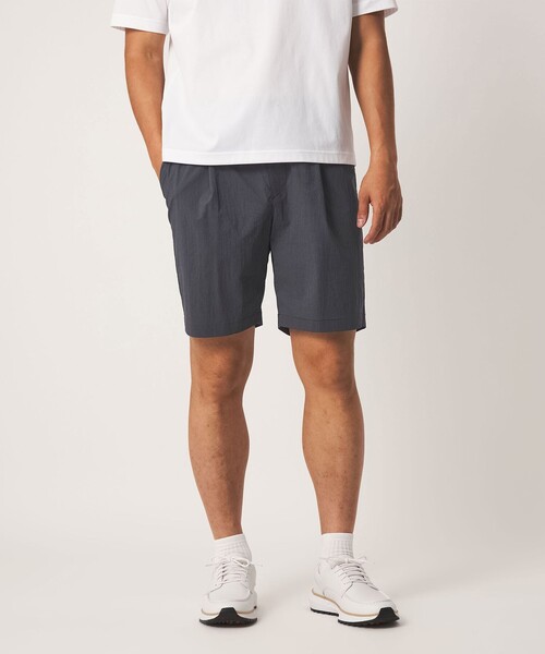 UNITED ARROWS GOLF(ユナイテッドアローズゴルフ)の「メンズ ピンチェック ショートパンツ(その他パンツ・メンズ・ライトブルー/ネイビー・M/L/XL)」の2枚目の写真