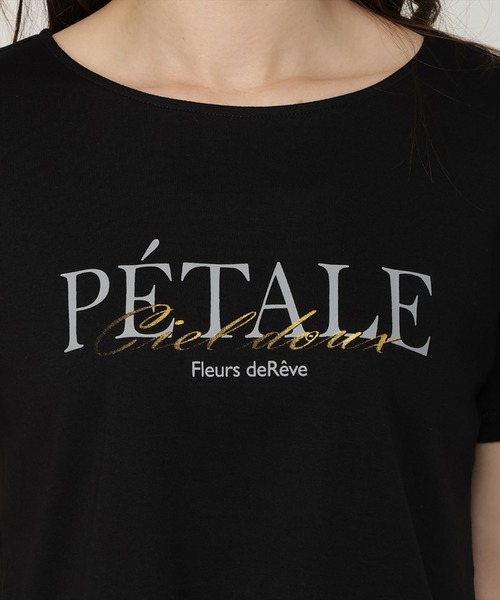 SWINGLE(スウィングル)の「すそレースロゴプリントTシャツ(Tシャツ/カットソー・レディース・ブラウン/オフホワイト/ブラック・FREE)」の8枚目の写真