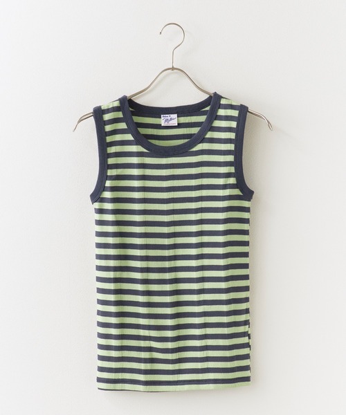 MILLER（ミラー）の「R.P.miller/ミラー TANK TOPS インナー タンクトップ ボーダー 2026新作　再入荷（タンクトップ・レディース・ホワイト×ネイビー/ダークブラウン/イエロー/アイボリー/ブラック系1/グリーン/グリーン系1/レッド系2/レッド系1/ライトブルー/ネイビー/ブラウン/ホワイト系その他/ブラック/ブラック×ホワイト・FREE）」の11枚目の写真