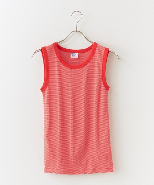 MILLER（ミラー）の「R.P.miller/ミラー TANK TOPS インナー タンクトップ ボーダー 2026新作　再入荷（タンクトップ・レディース・ホワイト×ネイビー/ダークブラウン/イエロー/アイボリー/ブラック系1/グリーン/グリーン系1/レッド系2/レッド系1/ライトブルー/ネイビー/ブラウン/ホワイト系その他/ブラック/ブラック×ホワイト・FREE）」の14枚目の写真