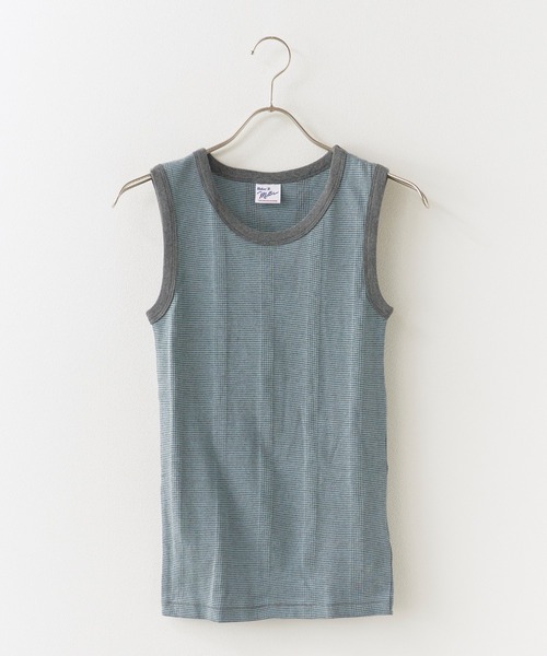 MILLER（ミラー）の「R.P.miller/ミラー TANK TOPS インナー タンクトップ ボーダー 2026新作　再入荷（タンクトップ・レディース・ホワイト×ネイビー/ダークブラウン/イエロー/アイボリー/ブラック系1/グリーン/グリーン系1/レッド系2/レッド系1/ライトブルー/ネイビー/ブラウン/ホワイト系その他/ブラック/ブラック×ホワイト・FREE）」の12枚目の写真