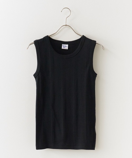 MILLER（ミラー）の「R.P.miller/ミラー TANK TOPS インナー タンクトップ ボーダー 2026新作　再入荷（タンクトップ・レディース・ホワイト×ネイビー/ダークブラウン/イエロー/アイボリー/ブラック系1/グリーン/グリーン系1/レッド系2/レッド系1/ライトブルー/ネイビー/ブラウン/ホワイト系その他/ブラック/ブラック×ホワイト・FREE）」の5枚目の写真