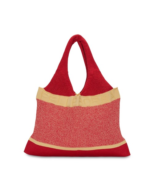 PELLEBORSA(ペレボルサ)の「ニットバッグ Knit Bag 5844(トートバッグ・レディース・イエロー/レッド/グリーン/ネイビー・FREE)」の4枚目の写真