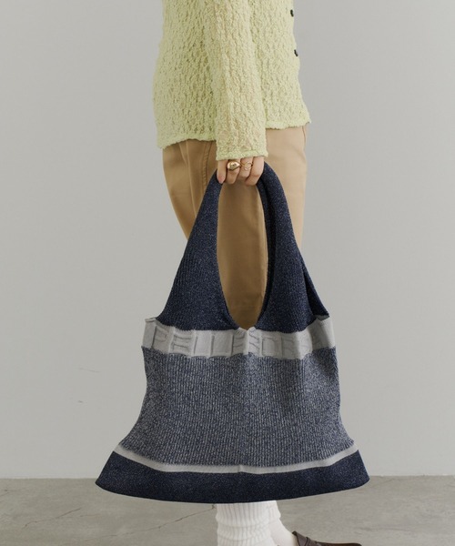 PELLEBORSA(ペレボルサ)の「ニットバッグ Knit Bag 5844(トートバッグ・レディース・イエロー/レッド/グリーン/ネイビー・FREE)」の17枚目の写真