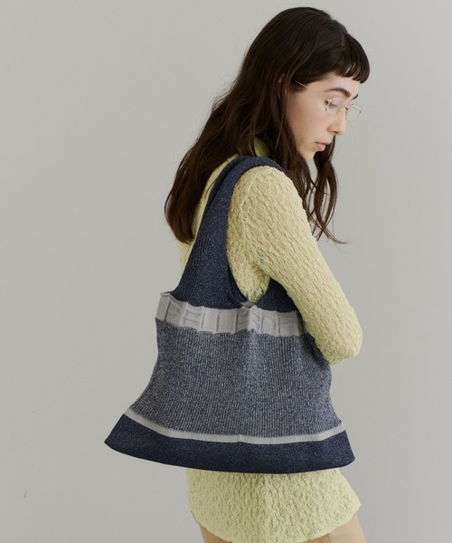 PELLEBORSA(ペレボルサ)の「ニットバッグ Knit Bag 5844(トートバッグ・レディース・イエロー/レッド/グリーン/ネイビー・FREE)」の20枚目の写真