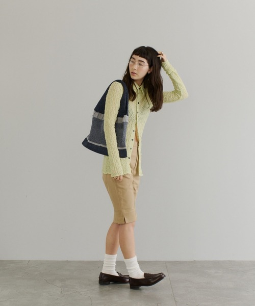 PELLEBORSA(ペレボルサ)の「ニットバッグ Knit Bag 5844(トートバッグ・レディース・イエロー/レッド/グリーン/ネイビー・FREE)」の21枚目の写真