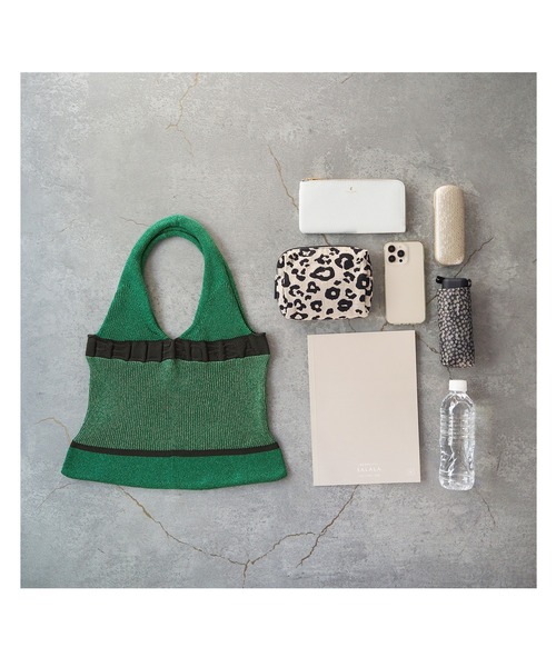 PELLEBORSA(ペレボルサ)の「ニットバッグ Knit Bag 5844(トートバッグ・レディース・イエロー/レッド/グリーン/ネイビー・FREE)」の15枚目の写真