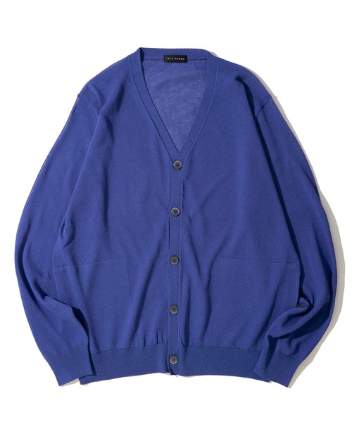 TETE HOMME（テットオム）の「リネンライク ウォッシャブル ニットカーディガン（カーディガン/ボレロ・メンズ・ネイビー/アイボリー/ブルー・MEDIUM/LARGE/X-LARGE）」の3枚目の写真
