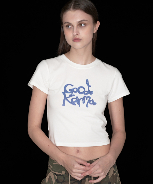 THIRSTYCLUB(サースティークラブ)の「Good karma t shirt - White(Tシャツ/カットソー・レディース・その他・FREE)」の4枚目の写真