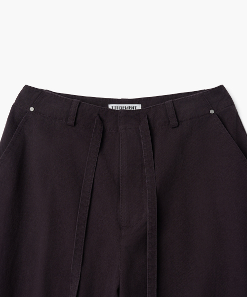 TTUDEMENT(トュードメント)の「WASHED UTILITY PANTS_PURPLE(その他パンツ・レディース・その他・SMALL/MEDIUM)」の4枚目の写真
