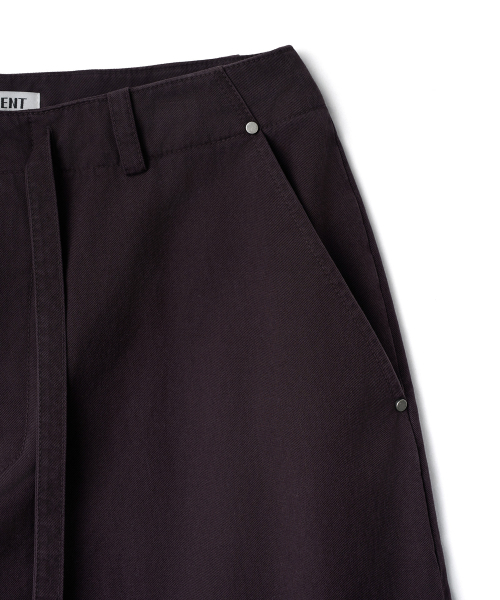 TTUDEMENT(トュードメント)の「WASHED UTILITY PANTS_PURPLE(その他パンツ・レディース・その他・SMALL/MEDIUM)」の5枚目の写真