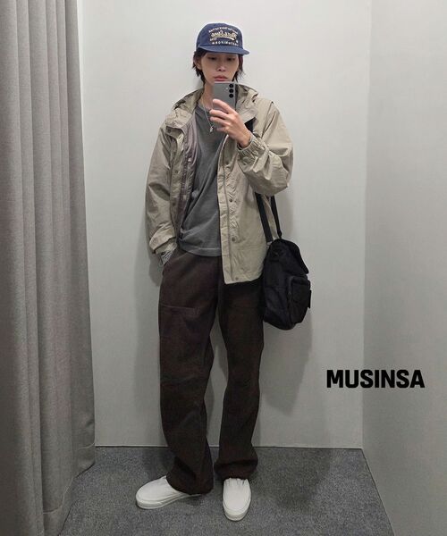 LEIRE（ルアール）の「サイドジッパーウォッシュドカーゴパンツ[ブラウン]（デニムパンツ・メンズ・その他・MEDIUM/LARGE/X-LARGE）」の4枚目の写真