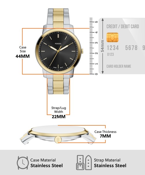 FOSSIL(フォッシル)の「フォッシル 腕時計 メンズ アナログ ステンレス FS6182(アナログ腕時計・メンズ・マルチ・FREE)」の5枚目の写真