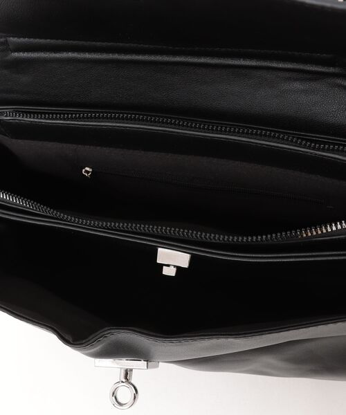 Burner（バーナー）の「【Leathen Leather（レーセンレザー）】メタルパーツ ハンドル付きスクエアバッグ lea-shbag-16-42（ショルダーバッグ・メンズ・ブラック・FREE）」の4枚目の写真