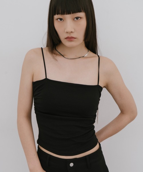 HANNE（アン）の「サイドギャザーカップインキャミソール（キャミソール・レディース・ホワイト/グレー/ブラック・FREE）」の13枚目の写真