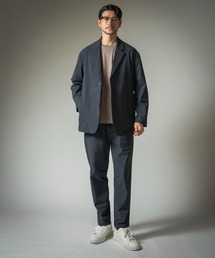 【WEB限定】2点セット ストレッチナイロン リラックスシルエット ウォッシャブルセットアップ