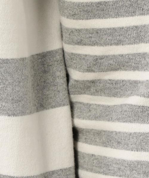 coen（コーエン）の「コンビボーダーコクーンワンピース（ワンピース・レディース・ホワイト/グレー・MEDIUM/LARGE）」の8枚目の写真