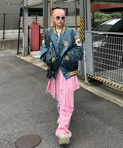 Alley Tokyo(アリートーキョー)の「【セットで着られる】激しめダメージゆるパンツ(デニムパンツ・レディース・ピンク/ブルー・FREE)」の14枚目の写真