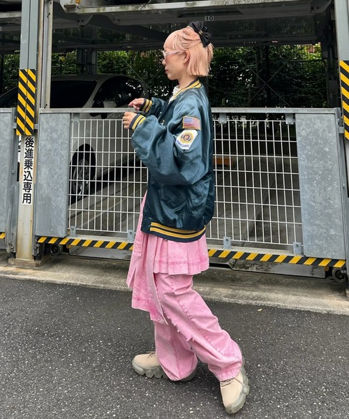 Alley Tokyo(アリートーキョー)の「【セットで着られる】激しめダメージゆるパンツ(デニムパンツ・レディース・ピンク/ブルー・FREE)」の21枚目の写真